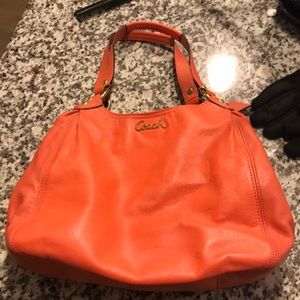 Coral Coach purse